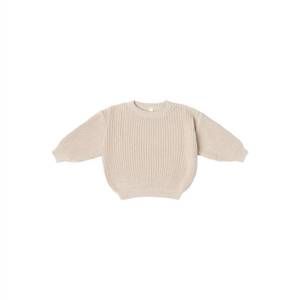NEW A BASIC BRAND kid's cotton sweater in beige